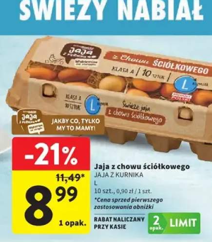 Jaja z chowu ściółkowego Jaja z Kurnika