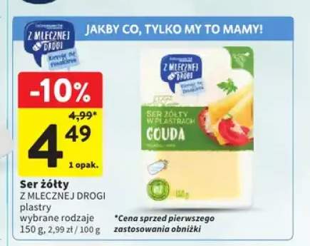 Ser żółty w plastrach Gouda Z Mlecznej Drogi