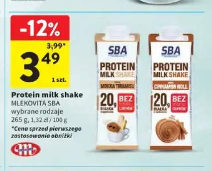 Napój proteinowy Mlekovita SBA Protein Milk Shake Mokka Tiramisu +1 wariant
