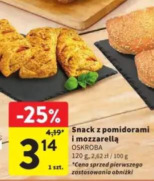 Snack z pomidorami i mozzarellą Oskroba