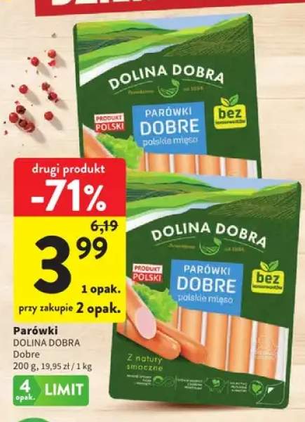 Parówki Dolina Dobra Dobre