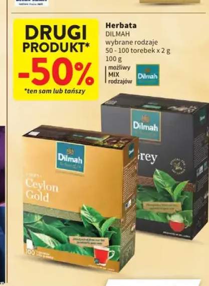 Herbata Dilmah Ceylon Gold +1 wariant