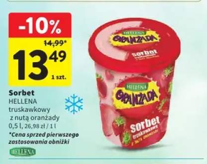 Sorbet Hellena truskawkowy z nutą oranżady