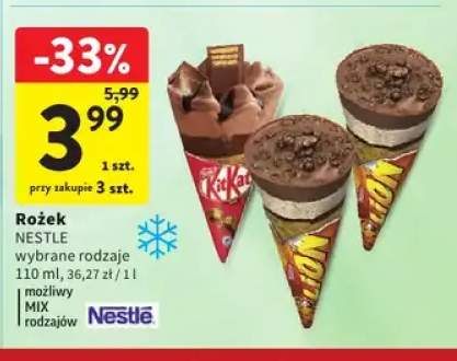 Lody rożek Nestle KitKat +1 wariant