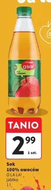 Sok 100% owoców O la la! jabłko