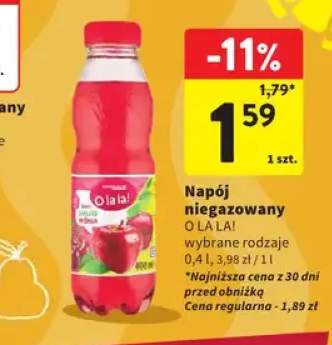 Napój niegazowany O la la! jabłko wiśnia