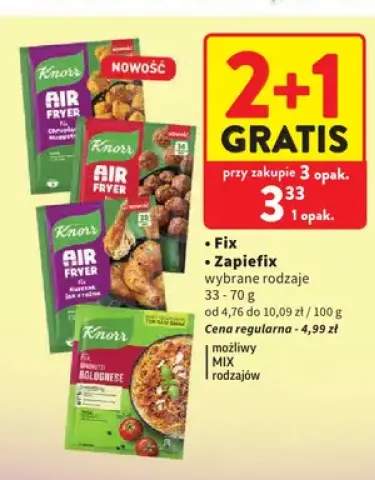 Fix Air Fryer Chrupiące Nuggetsy Knorr +2 warianty