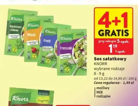 Sos sałatkowy Koperkowo-ziołowy Knorr +3 warianty
