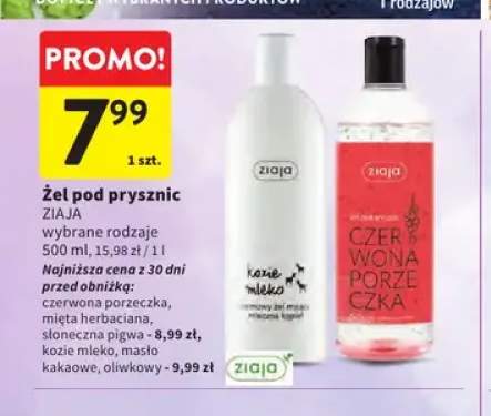 Żel pod prysznic Ziaja Kozie Mleko +5 wariantów