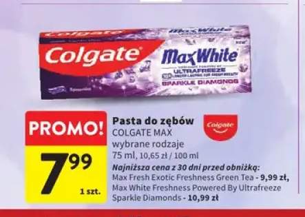 Pasta do zębów Colgate Max Fresh Exotic Freshness Green Tea +1 wariant