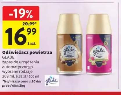 Odświeżacz powietrza Glade Sensual Sandalwood & Jasmine zapas +1 wariant
