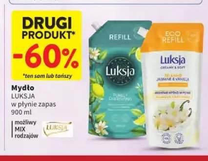 Mydło w płynie Luksja Purely Energizing zapas +1 wariant