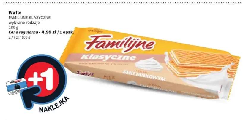 Wafle Familijne Klasyczne o smaku śmietankowym