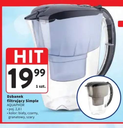 Dzbanek filtrujący Simple AQUAPHOR 2,8 l
