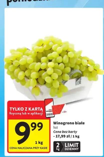 Winogrono białe luz