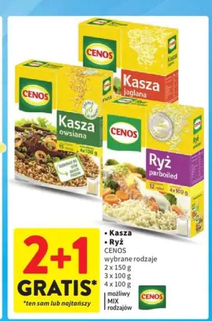 Kasza i ryż Cenos +3 warianty