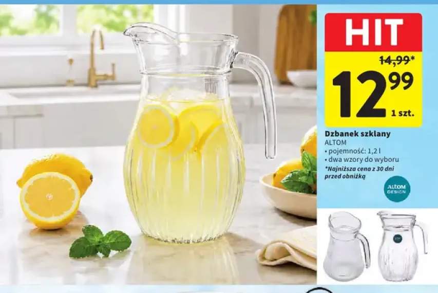 Dzbanek szklany Altom Design 1,2 l