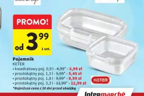Pojemnik prostokątny Keter 1,3 l +1 wariant