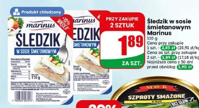 śledzik na raz
