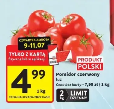 Pomidor czerwony luz