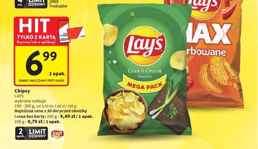 Chipsy Lay's Green Onion +1 wariant