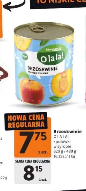 Brzoskwinie połówki w syropie O La La!
