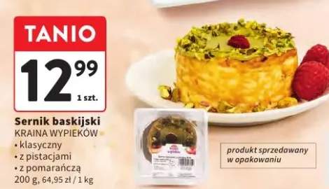Sernik baskijski klasyczny Kraina Wypieków +2 warianty