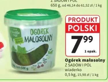 Ogórek małosolny Z Sadów I Pól