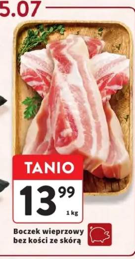 Boczek wieprzowy bez kości ze skórą