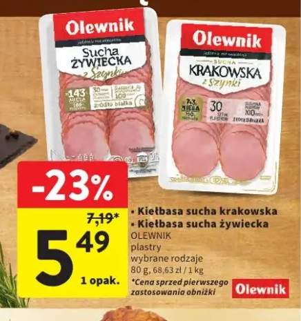 Kiełbasa sucha żywiecka Olewnik +1 wariant