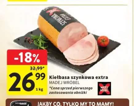 Kiełbasa szynkowa extra Madej Wróbel