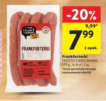 Frankfurterki Prosto z Wędliniarni