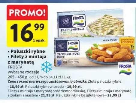 Złote paluszki rybne Frosta +3 warianty