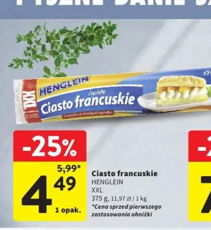 Ciasto francuskie Henglein XXL