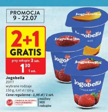 Jogurt Jogobella jagoda +3 warianty