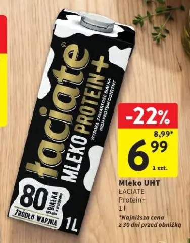 Mleko UHT Łaciate Protein+