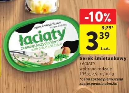 Serek śmietankowy Łaciaty z cebulą i szczypiorkiem