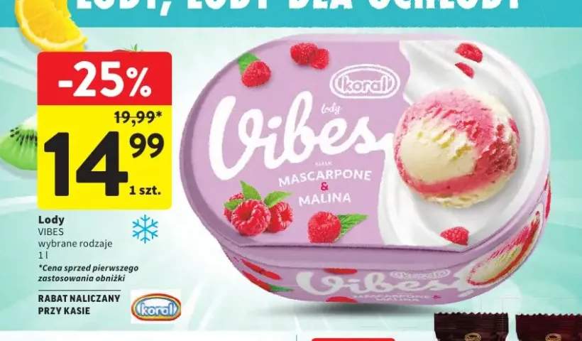 Lody Koral Vibes Mascarpone & Malina