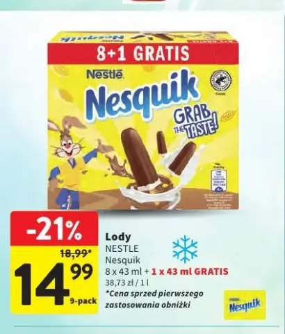 Lody Nestlé Nesquik 9-pak