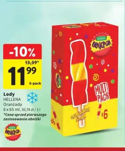 Lody Hellena Oranżada 6-pak