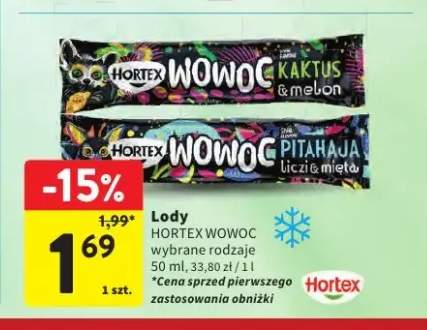 Lody Hortex Wowoc Kaktus & Melon +1 wariant