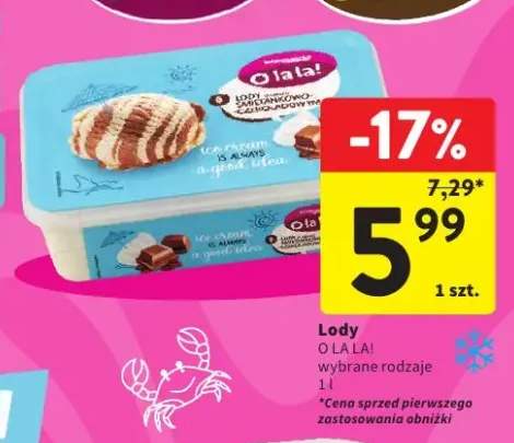Lody śmietankowo-czekoladowe O la la!