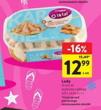 Lody krem orzechowy słony karmel O la la!