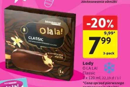 Lody na patyku Classic O la la! 3-pak