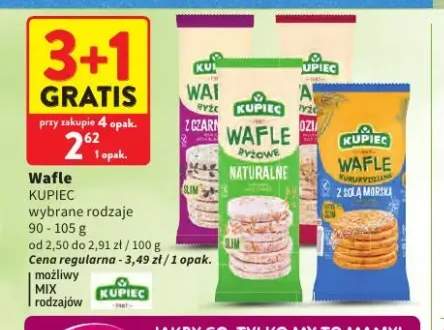 Wafle ryżowe Kupiec naturalne +2 warianty