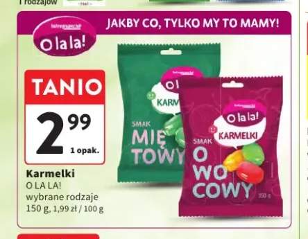 Karmelki O la la! owocowe +1 wariant