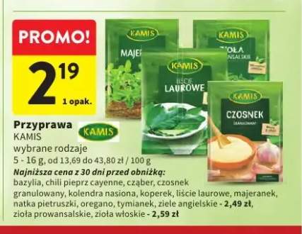 Przyprawa Kamis bazylia +13 wariantów