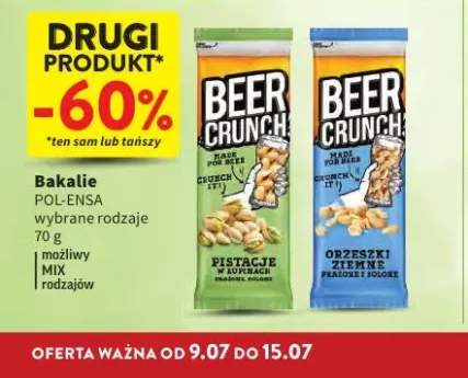 Pistacje w łupinach Beer Crunch Pol-Ensa +1 wariant