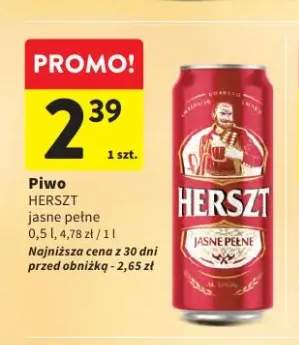 Piwo Herszt jasne pełne