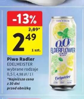 Piwo bezalkoholowe Radler Edelmeister Elderflower Lemon Mint